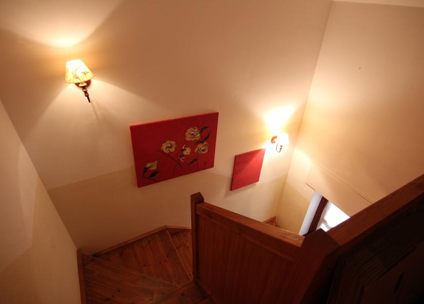 Duplex advantage of separating the living and the sleeping areas