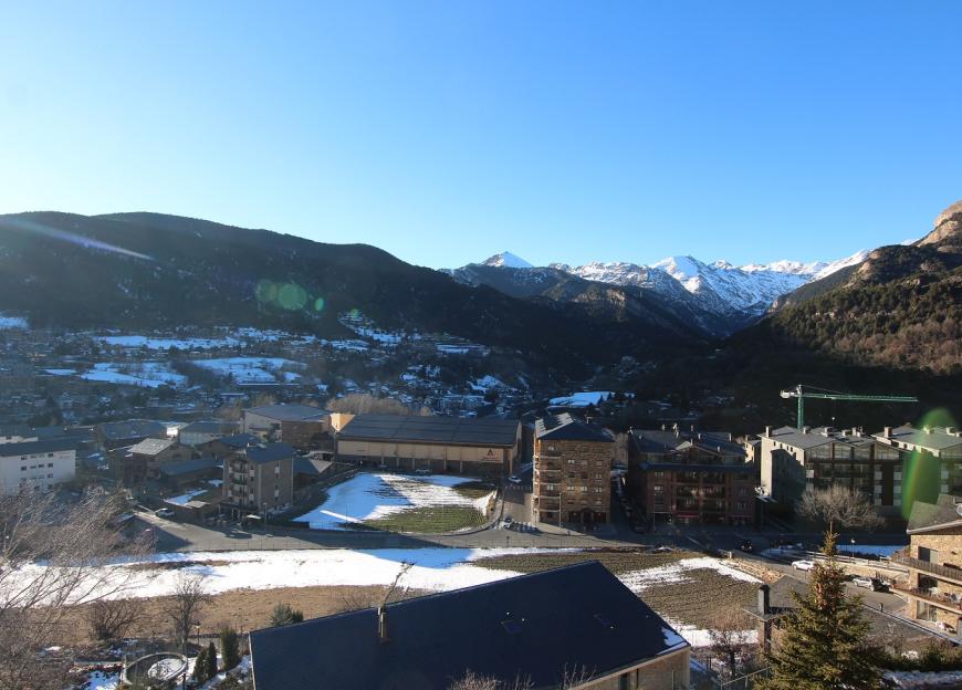 View over the village and the Agora School